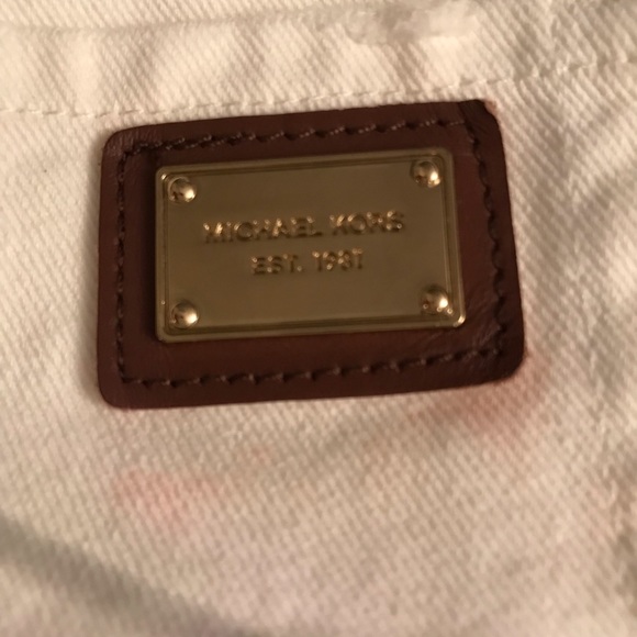 Micheal Kors size 14 Ivory cropped Sexy Boyfriend cropped Gold studs - Picture 9 of 16